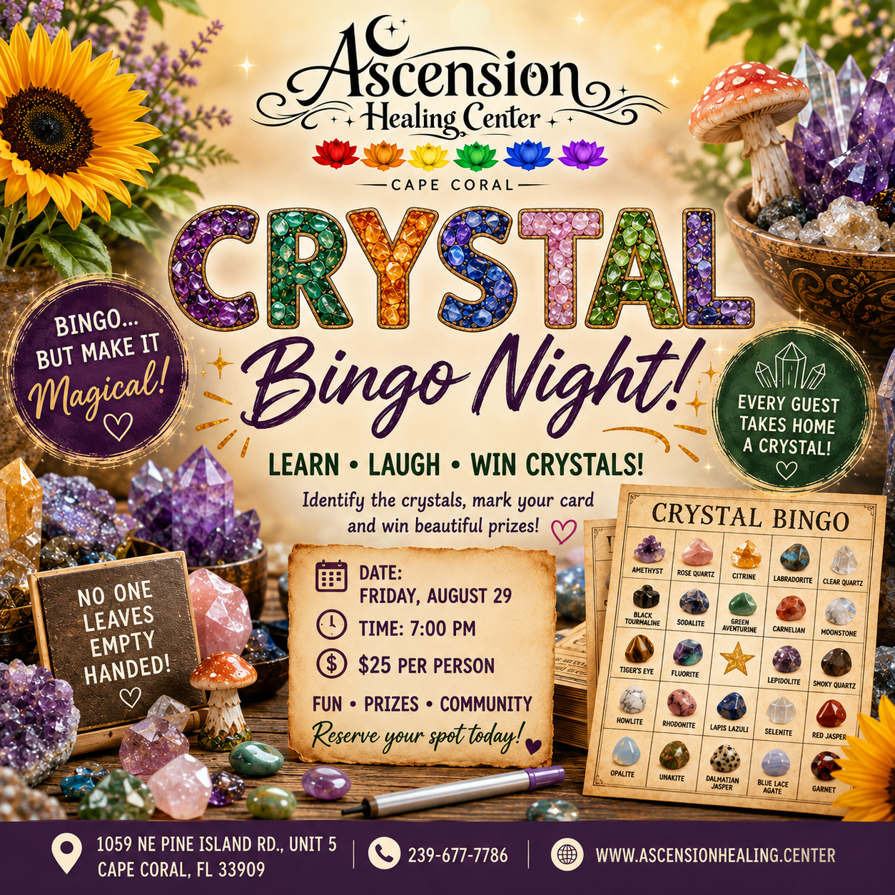 Crystal Bingo Night | August 29