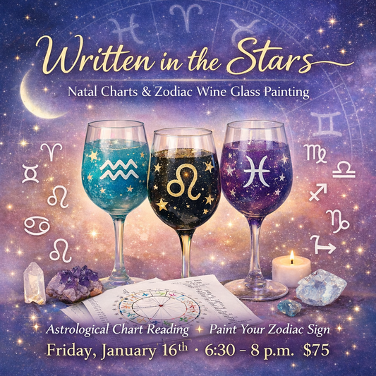 Written in the Stars: Natal Charts & Zodiac Art | Jan 16