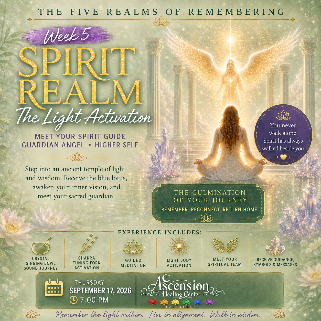 Spirit, Light Body Activation | The Five Realms of Remembering | September 17