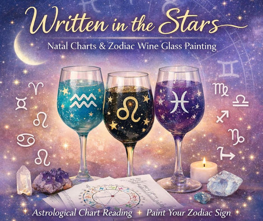 Natal Chart & Wine Glass Painting Night | Mar 7