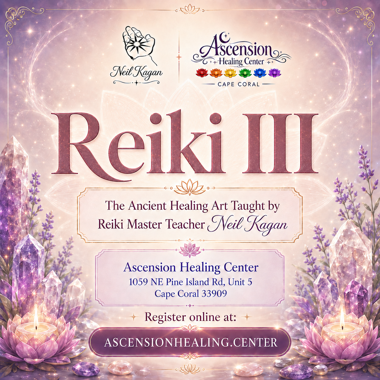 Reiki III (Master) Class at Ascension | August 26 or September 30